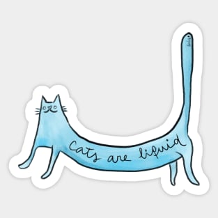 Liquid Cats Sticker